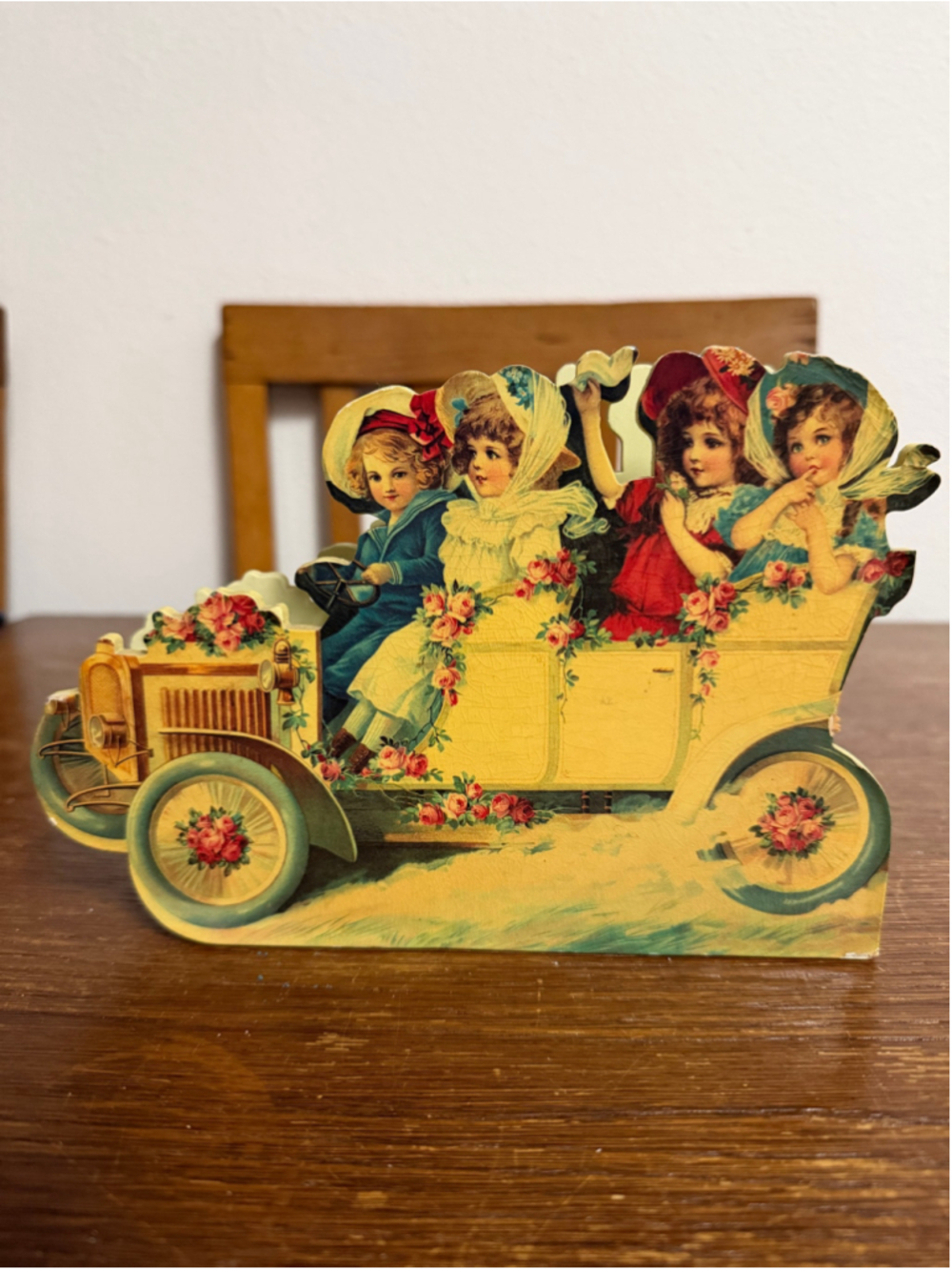 Vintage 1990 Enesco Try to Remember Musical Victorian Car Children Works